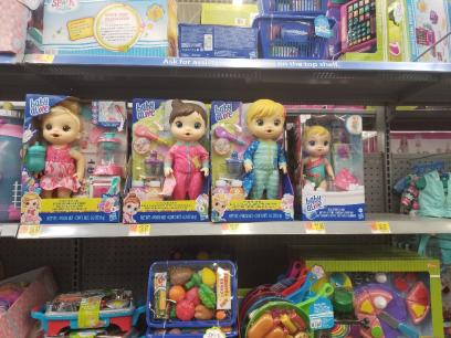Baby Alive Dolls on Store Shelf